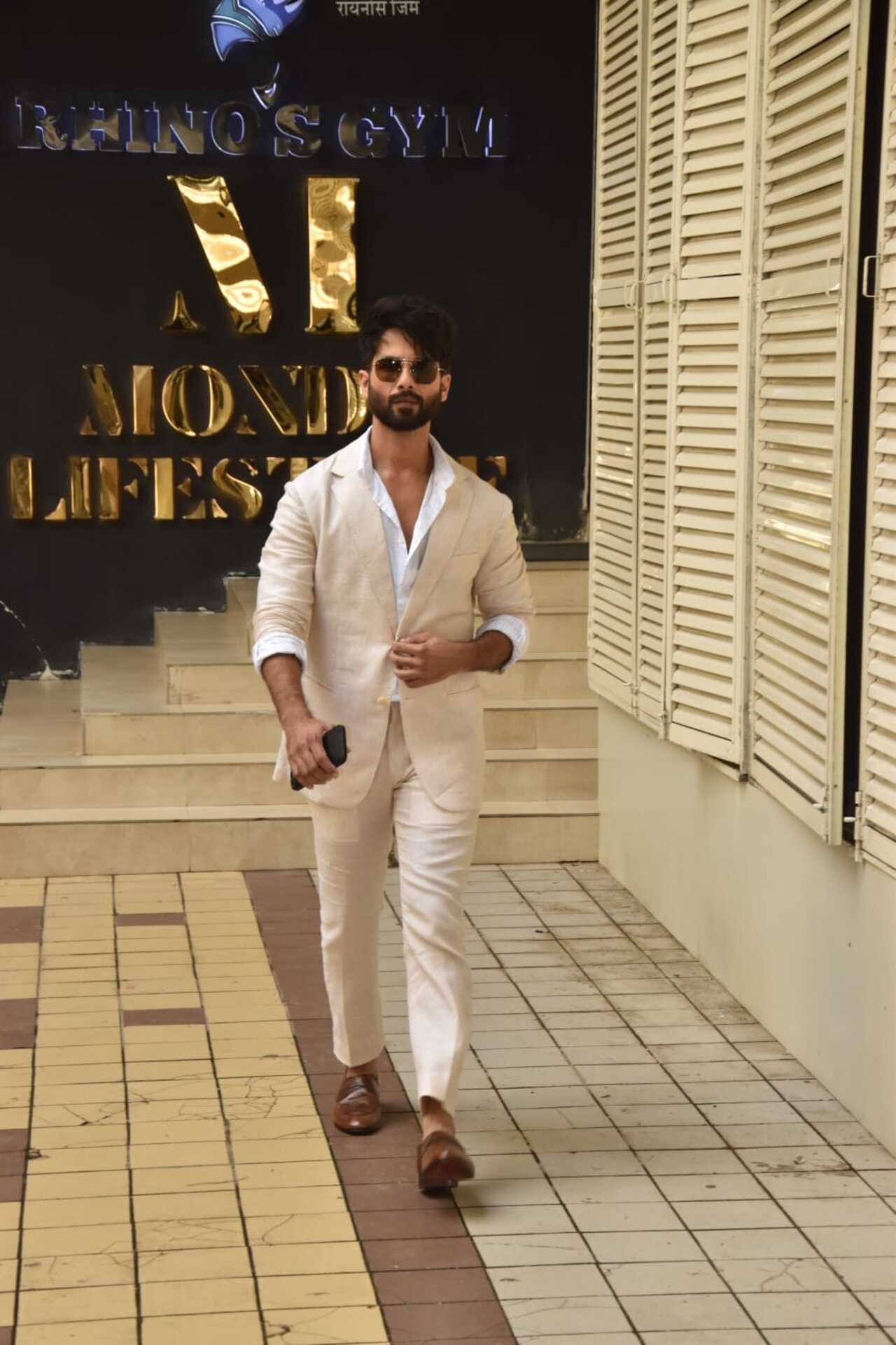 Shahid Kapoor attended a meeting in the city